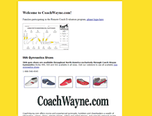 Tablet Screenshot of coachwayne.com